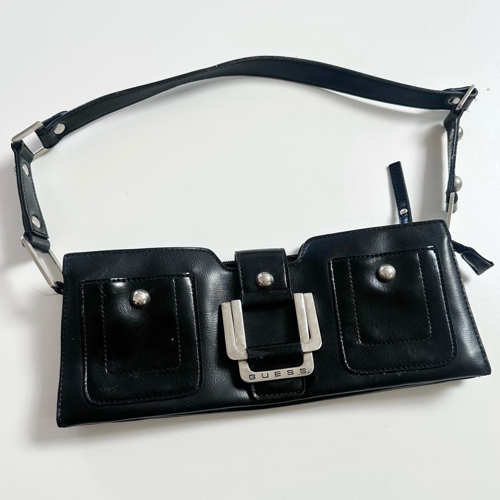 Vintage Y2K Studded Guess Baguette Bag